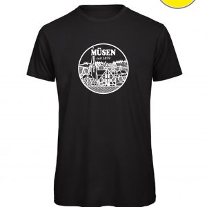 T-Shirt Müsen Logo weiss BLACK DAMEN