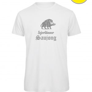 T-Shirt Sejerlänner Saujong WHITE HERREN Motiv Grau
