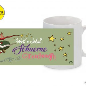 Siegerländer Weihnachts-Tasse Schürne Gresdaach Motiv Nikolaus grün